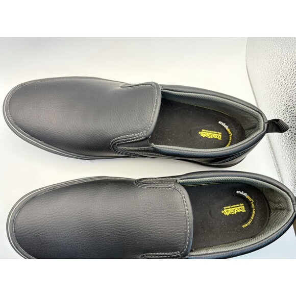 Tredsafe Unisex Slip-Resistant Leather Shoes Black Men’s Size 11 Women’s Size 12 - Picture 6 of 10